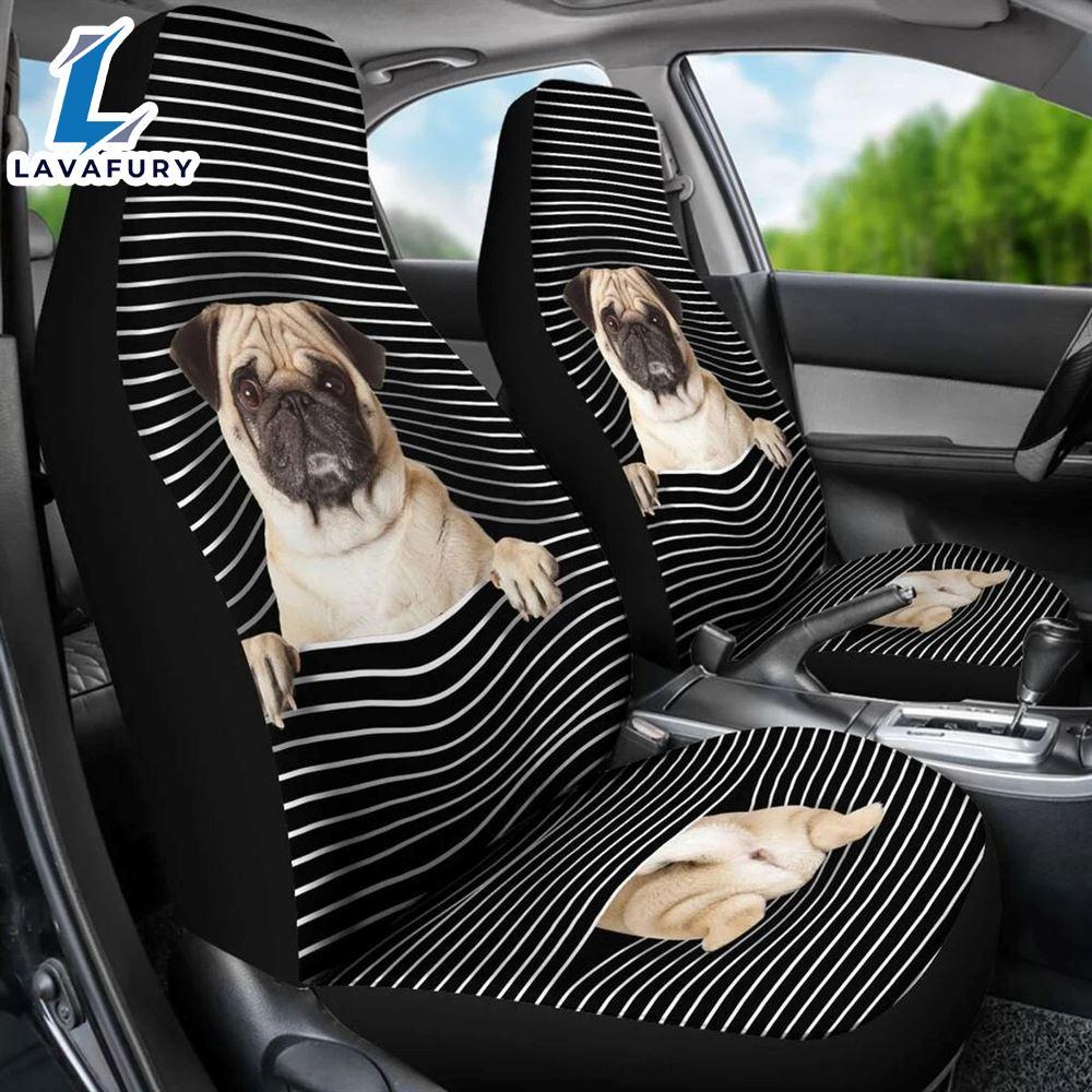 Pug Custom Car Seat Covers For Lover Dogs Pug Custom Car Seat Covers For Lover Dogs