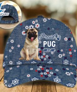 Pug Proud Mom Cap Gift For Christmas