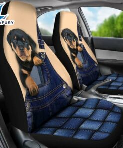 Rottweiler Cute Custom Car Seat Covers