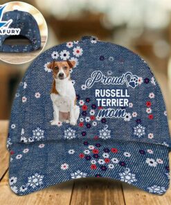 Russell Terrier Proud Mom Cap Gift For Christmas