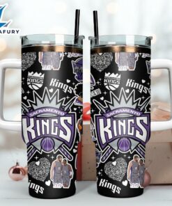 Sacramento Kings NBA Basketball Sport Custom Stanley Quencher 40oz Stainless Steel Tumbler