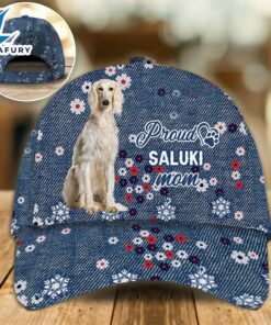 Saluki Proud Mom Cap Gift For Christmas