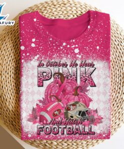 San Francisco 49ers Bleached Cancer Awareness, Sport Shirts For Fan
