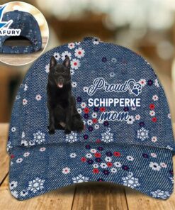 Schipperke Proud Mom Cap Gift For Christmas