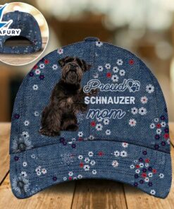 Schnauzer 2 Proud Mom Cap Gift For Christmas