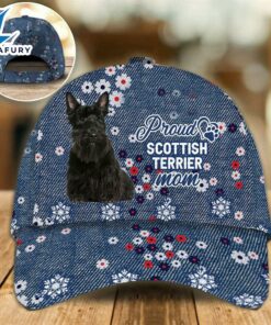 Scottish Terrier Proud Mom Cap Gift For Christmas