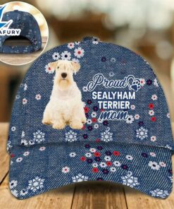 Sealyham Terrier Proud Mom Cap Gift For Christmas