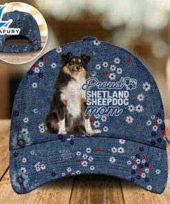 Shetland Sheepdog 3 Proud Mom Cap Gift For Christmas