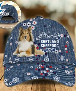 Shetland Sheepdog Proud Mom Cap Gift For Christmas