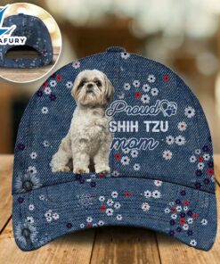 Shih Tzu 2 Proud Mom Cap Gift For Christmas