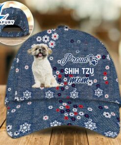 Shih Tzu Proud Mom Cap Gift For Christmas