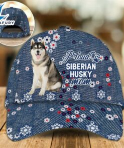 Siberian Husky Proud Mom Cap Gift For Christmas