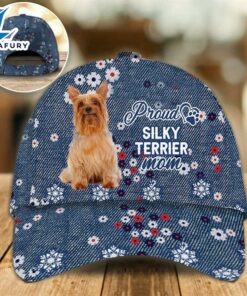 Silky Terrier Proud Mom Cap Gift For Christmas