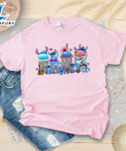 Stitch Coffee Lover Shirt Summer Vacation Aloha Disney Gift
