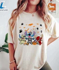 Stitch Halloween Stitch Spooky Season Shirt Disney Trick Or Treat T-shirt