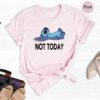 Stitch Not Today Shirt Disney Low Energy Funny Sarcastic Lazy Tee