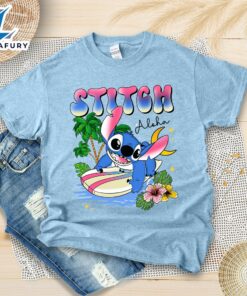 Stitch Vacation Shirt Hawaiian Aloha Hello Summer Disney Tee