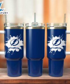 Tampa Bay Lightning Hockey NHL Sport Custom Stanley Quencher 40oz Stainless Steel Tumbler With Handle