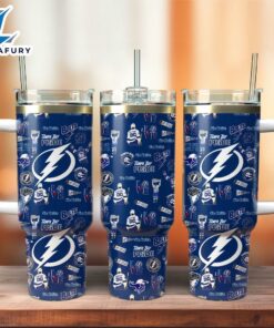 Tampa Bay Lightning Ice Hockey NHL Sport Custom Stanley Quencher 40oz Stainless Steel Tumbler