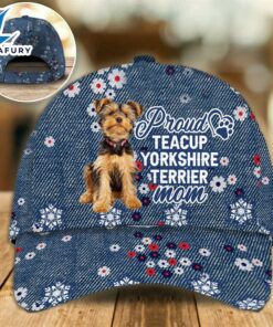 Teacup Yorkshire Terrier Proud Mom Cap Gift For Christmas