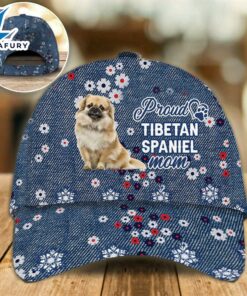 Tibetan Spaniel Proud Mom Cap Gift For Christmas
