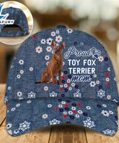 Toy Fox Terrier Proud Mom Cap Gift For Christmas