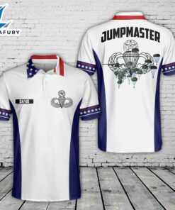 US Army 82nd Airborne Paratrooper Jumpmaster, 4th Of July Polo Shirt