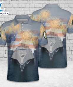 US Navy USS Independence (LCS-2), 4th Of July Polo Shirt