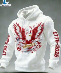 USA 250 Years Anniversary 1776-2026 Eagle Hoodie