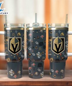 Vegas Golden Knights Ice Hockey NHL Sport Custom Stanley Quencher 40oz Stainless Steel Tumbler With Handle