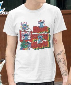 Walt Disney World Xmas T-shirt Stitch