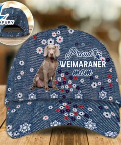 Weimaraner Proud Mom Cap Gift For Christmas