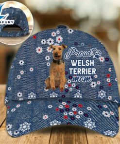 Welsh Terrier Proud Mom Cap Gift For Christmas