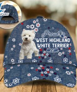 West Highland White Terrier Proud Mom Cap Gift For Christmas