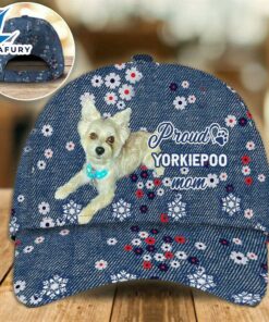 Yorkiepoo Proud Mom Cap Gift For Christmas