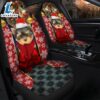 Yorkshire Terrier Puppy Santa Claus Premium Custom Car Premium Custom Car Seat Covers Decor Protectors Decor Protector