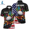 American Flag Black Mens Golf Polo Shirts Custom Colorful Paint , Patriot Golf Tops Gift Summer 3 American Flag Black Mens Golf Polo Shirts Custom Colorful Paint , Patriot Golf Tops