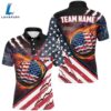 American Flag Flame Golf Ball Mens Golf Polo Shirts Custom Golf Outfits Gift Summer 3 American Flag Flame Golf Ball Mens Golf Polo Shirts Custom Golf Outfits