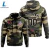 Arizona Cardinals Personalized Hoodie-Zip Hoodie Camo Style