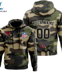 Arizona Cardinals Personalized Hoodie-Zip Hoodie Camo Style