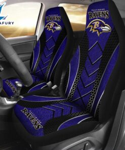 Baltimore Ravens 2PCS Car Seat Cover For Fans