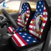 Best Bald Eagle USA Flag Premium Custom Car Seat Covers Decor Protector