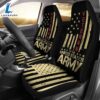 Best Patriotic U.S Army Veteran Red Line American Flag Premium Custom Car Seat Covers Decor Protector