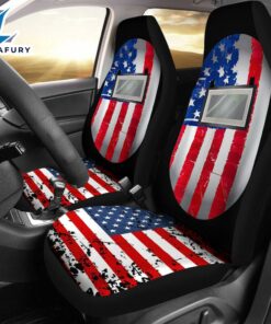 Best Us Flag Welding Hood Premium Custom Car Seat Covers Decor Protector