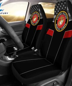 Best Us Marine Corps Black Premium Custom Car Seat Covers Decor Protector