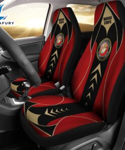 Best US Marine Corps Red Premium Custom Car Seat Covers Decor Protector