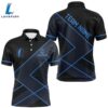 Black And Blue Mens Golf Polo Shirts Custom Golf Apparel