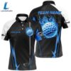 Black And White Golf Outfits Men Custom Blue Flame Golf Ball Mens Custom