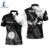 Black And White Retro Mens Golf Polo Shirts Custom Golf Clubs Team Golf Jerseys, Golf Attire