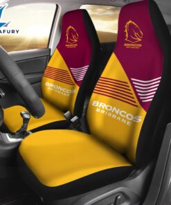 Brisbane Broncos 2PCS Car Seat Cover Decor Car